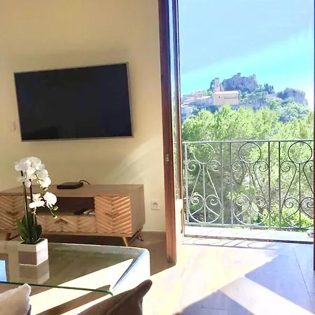 D Exception Avec Terrasse, Jacuzzi, Vue Mer, Parking, En Plein Coeur Du Village De Èze